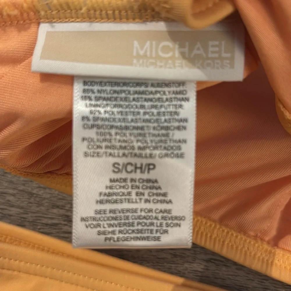 Michael Kors orange Bikini Set size S/M